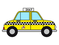 a yellow taxi